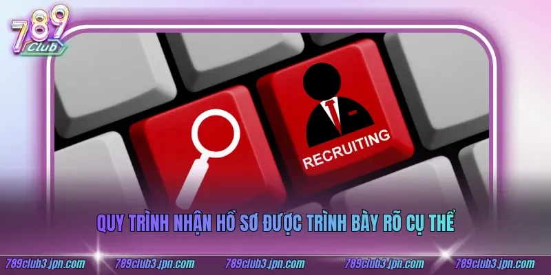 Quy trình nhận hồ sơ được trình bày rõ cụ thể